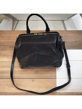 Zara Basic Faux Leather Shoulder Bag